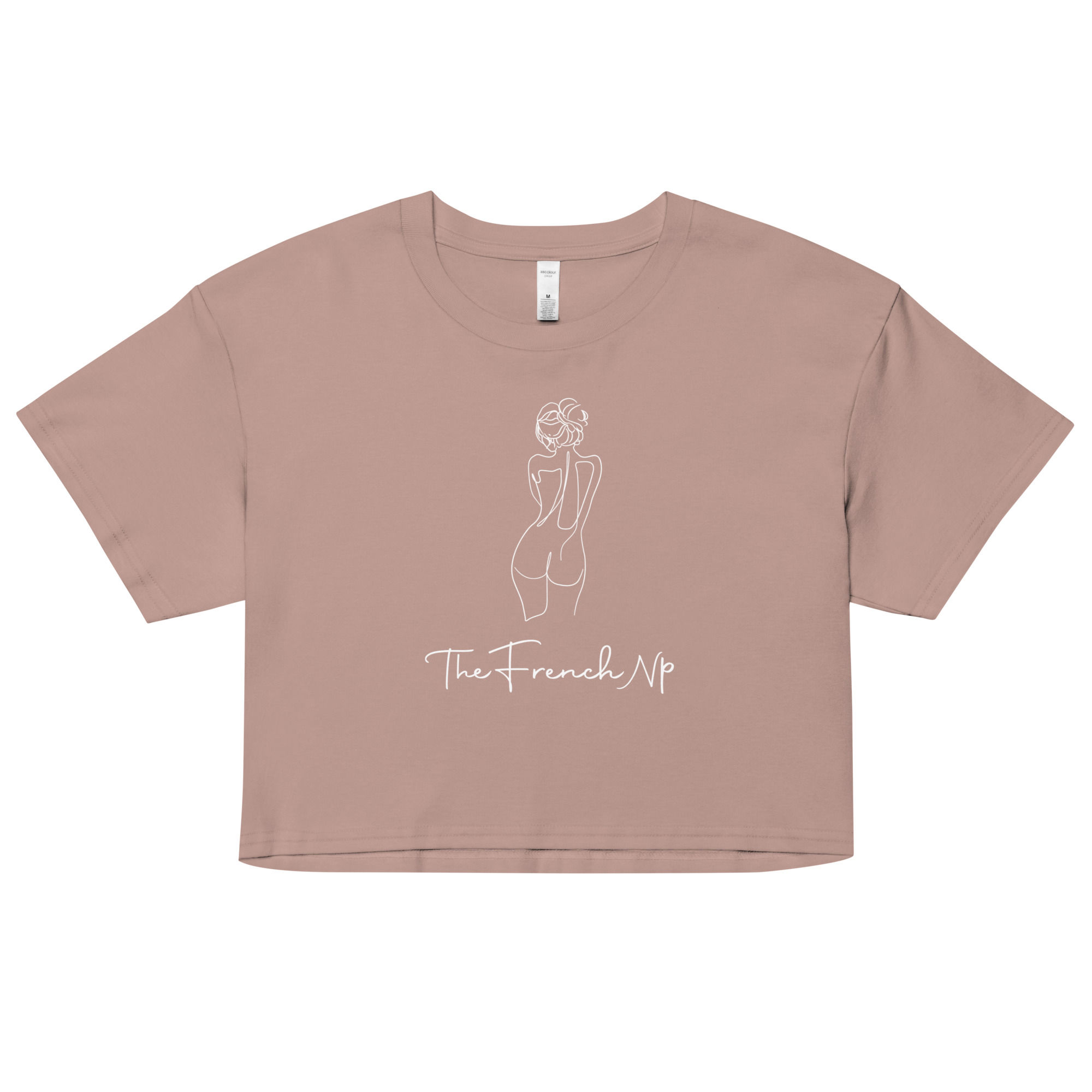The French NP Line Drawing Women’s crop top