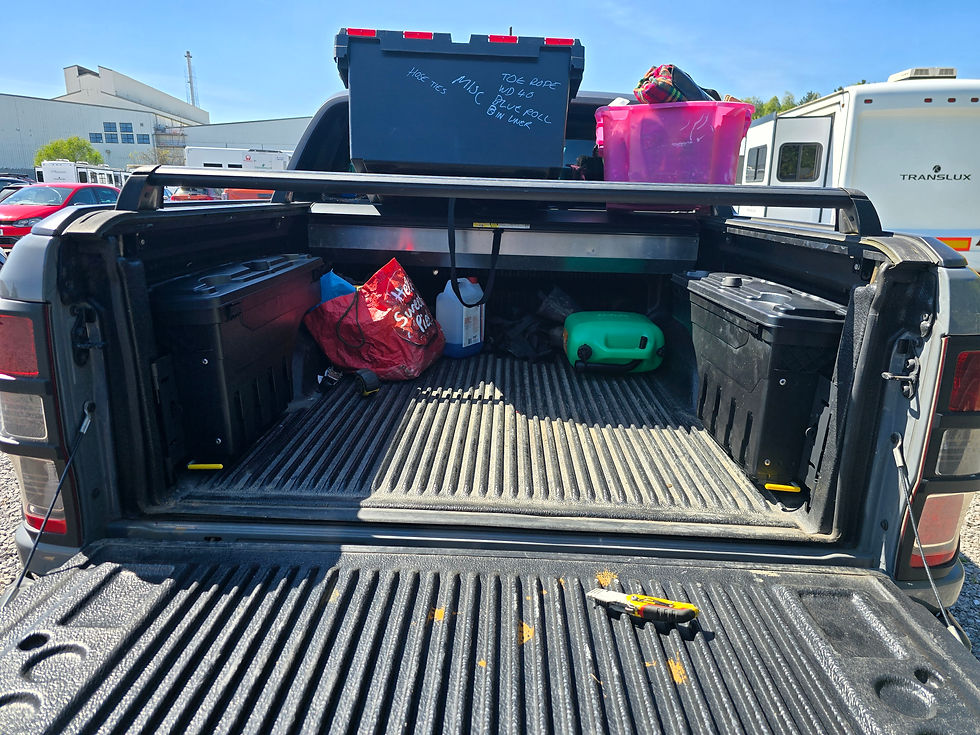 Ford Raptor - custom Toolboxes fitted