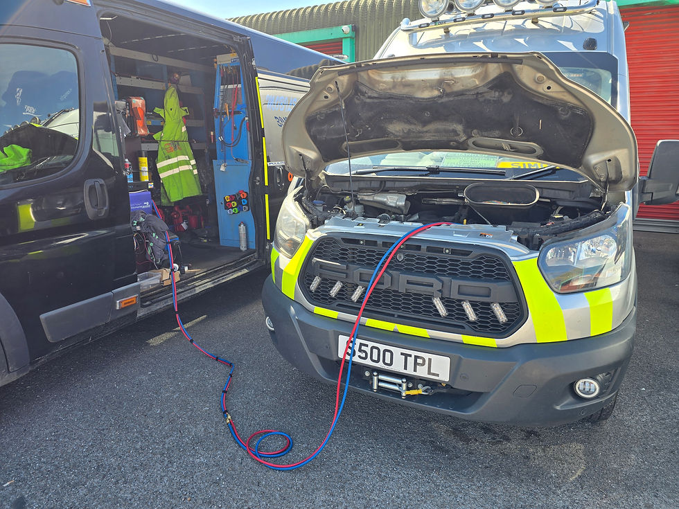 Transit and Golf a/c regas service