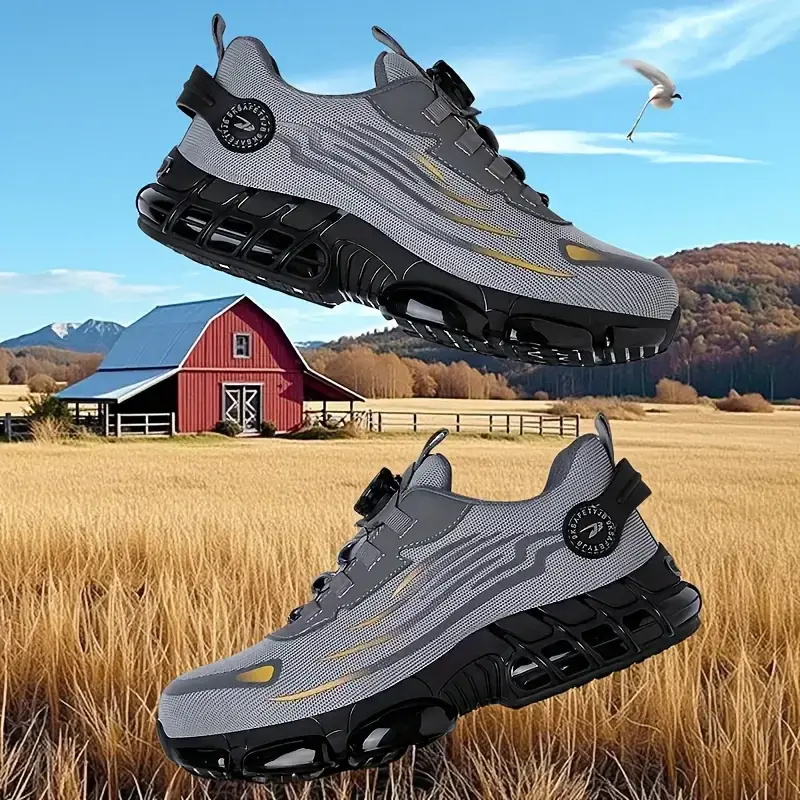 Thumbnail: TitanGuard Air-Cushion Safety Work Sneakers   