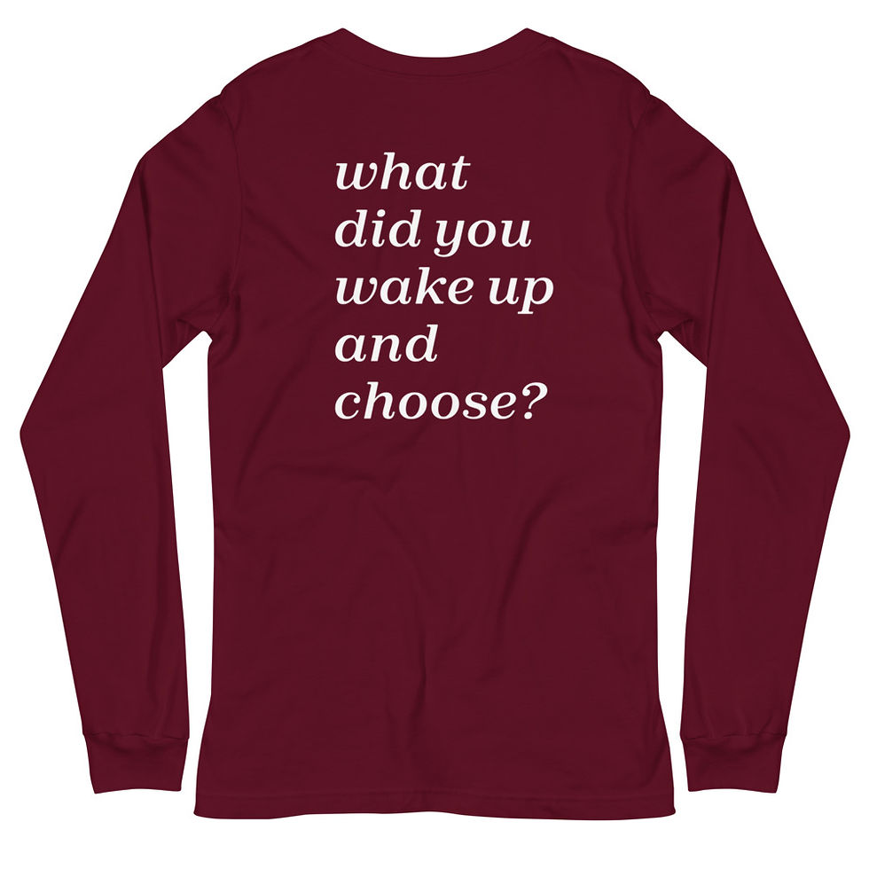Thumbnail: I chose me-Unisex Long Sleeve Tee