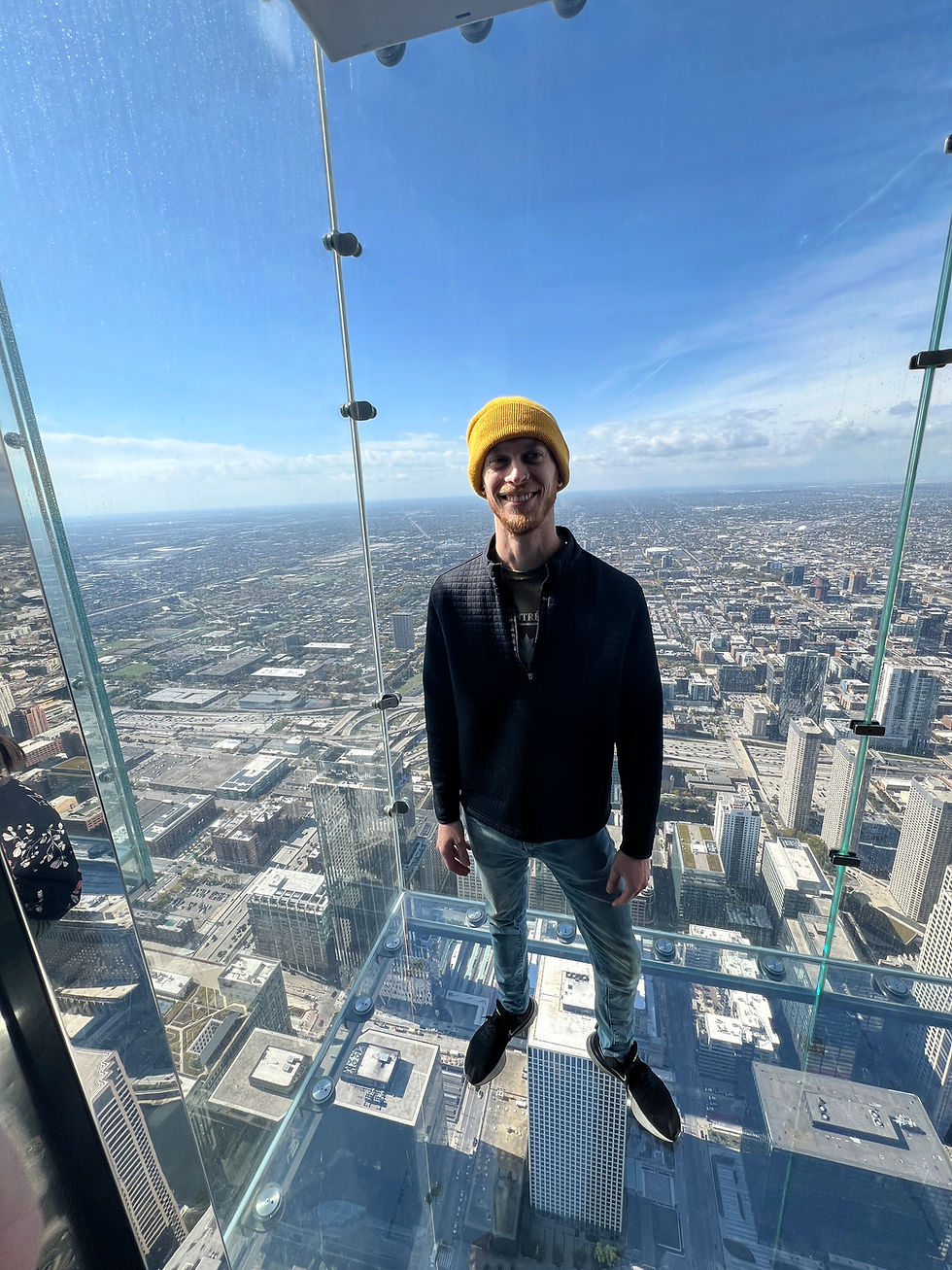 Kyle at the scenic overlook in Chicago