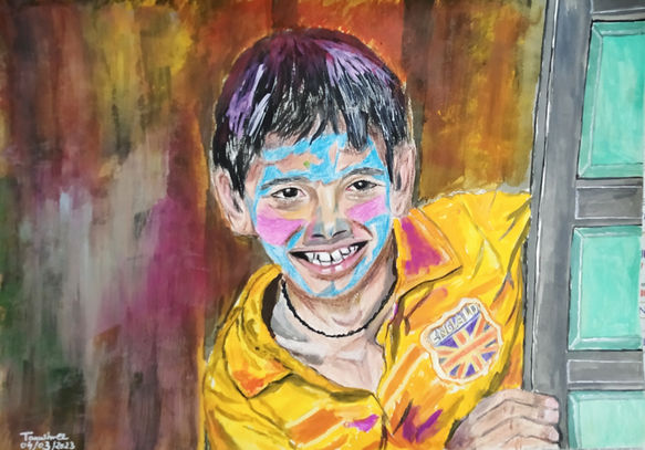 Colorful Delight | Colorpencil | Tanushree Bhattacharya | TERAVARNA