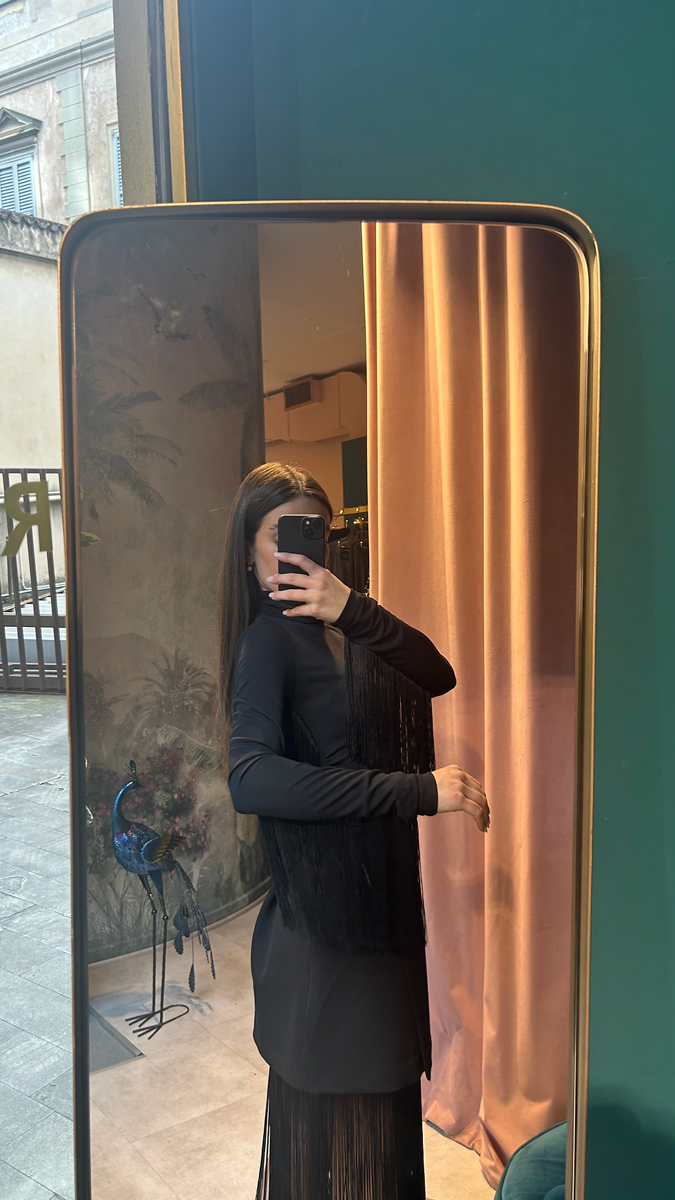 Miniatura: Gonna svasata con frange 