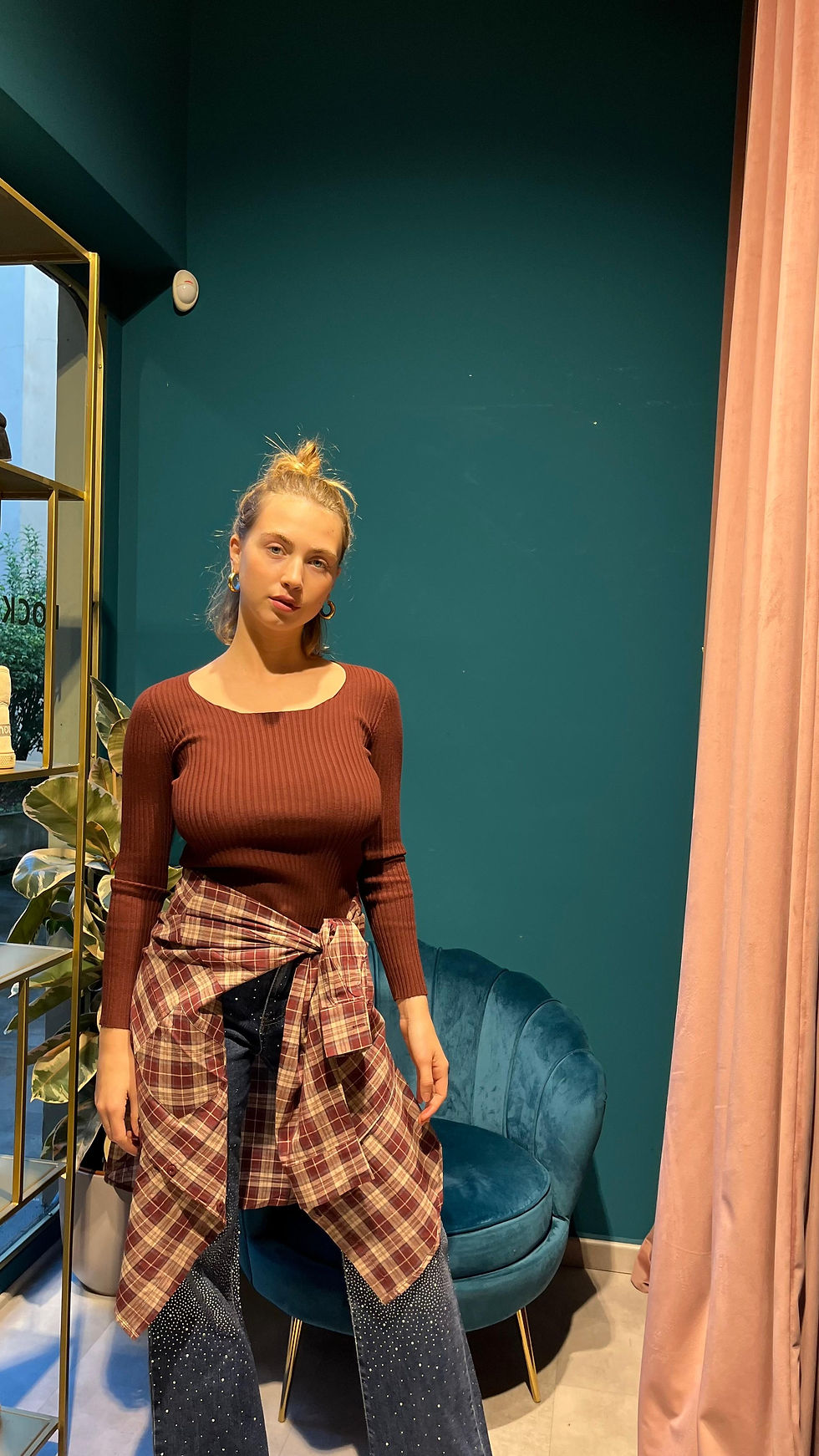 Miniatura: Camicia tartan in cotone 