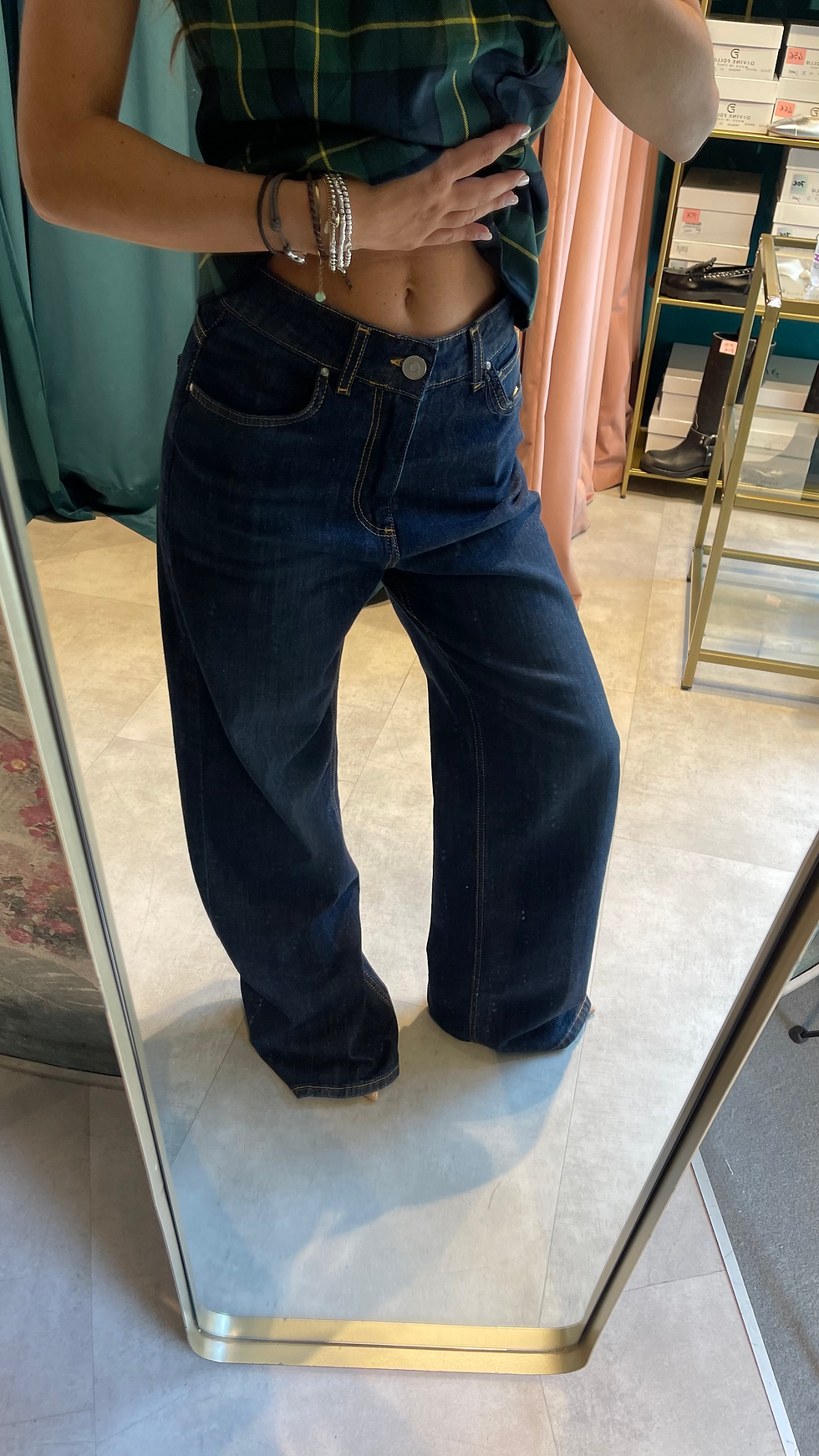 Miniatura: Jeans a palazzo extra dark blue 