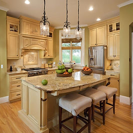 Kitchen with light color and a island.jpg
