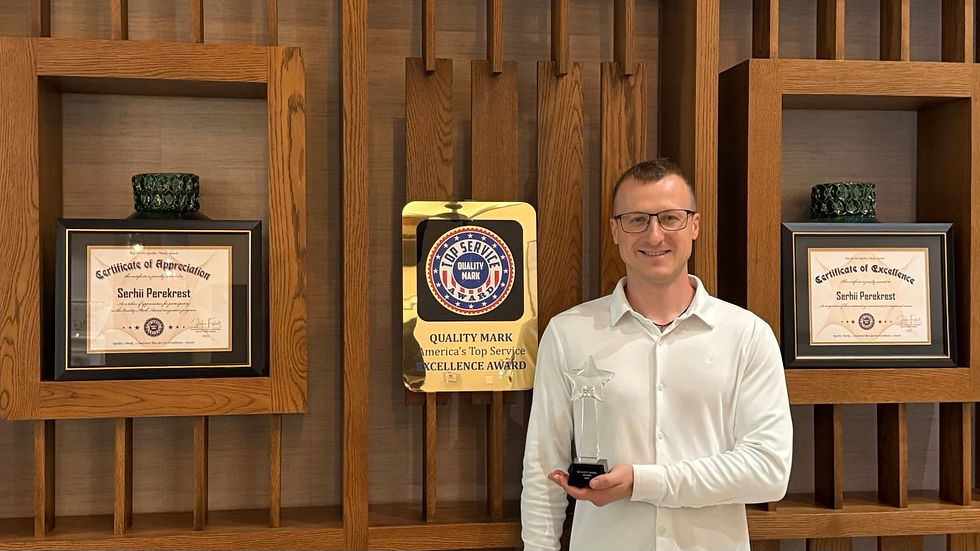 Serhii Perekrest, Chief Retail Officer at Mars Supermarkets (Euroland), Recipient of the National Quality Mark Award