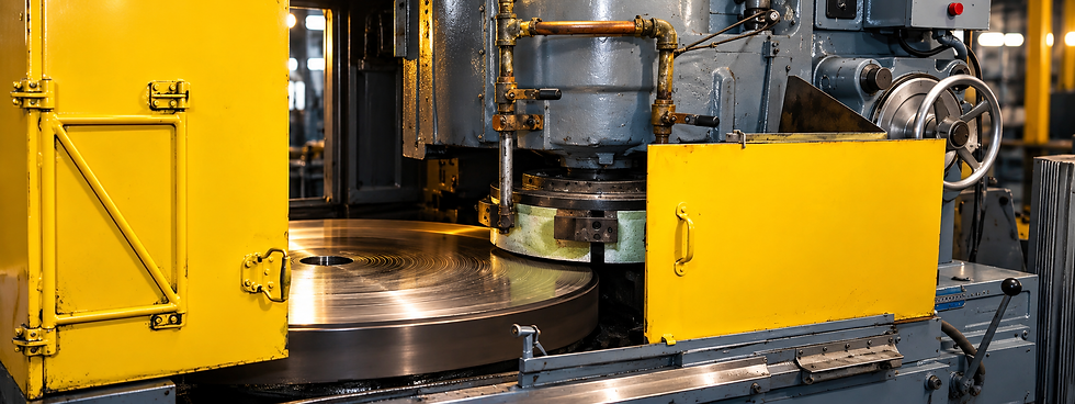 Large precision-ground metal plate representing BK Grinding Blanchard grinding services
