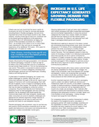 Increase In U.S. Life Expectancy Generates Growing Demand For Flexible Packaging