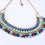 Thumbnail: SHADES OF BLUE BEADS NECKLACE