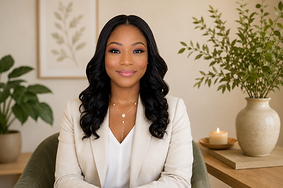 Professional portrait in a cozy setting