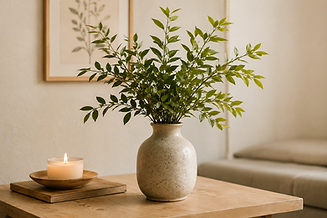 Calm minimalist still life arrangement
