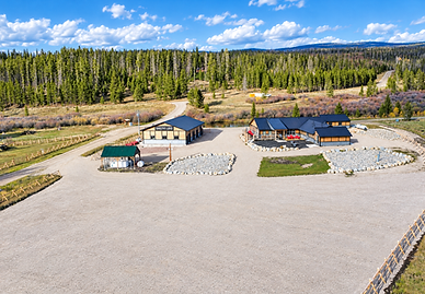 Aerial view of trailer parking at Rendezvous Ryan Park