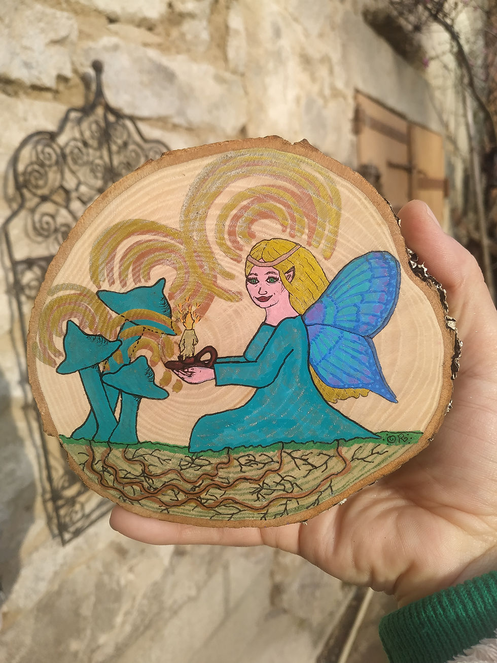 Miniature : Connexion - peinture spirituelle d'une fee