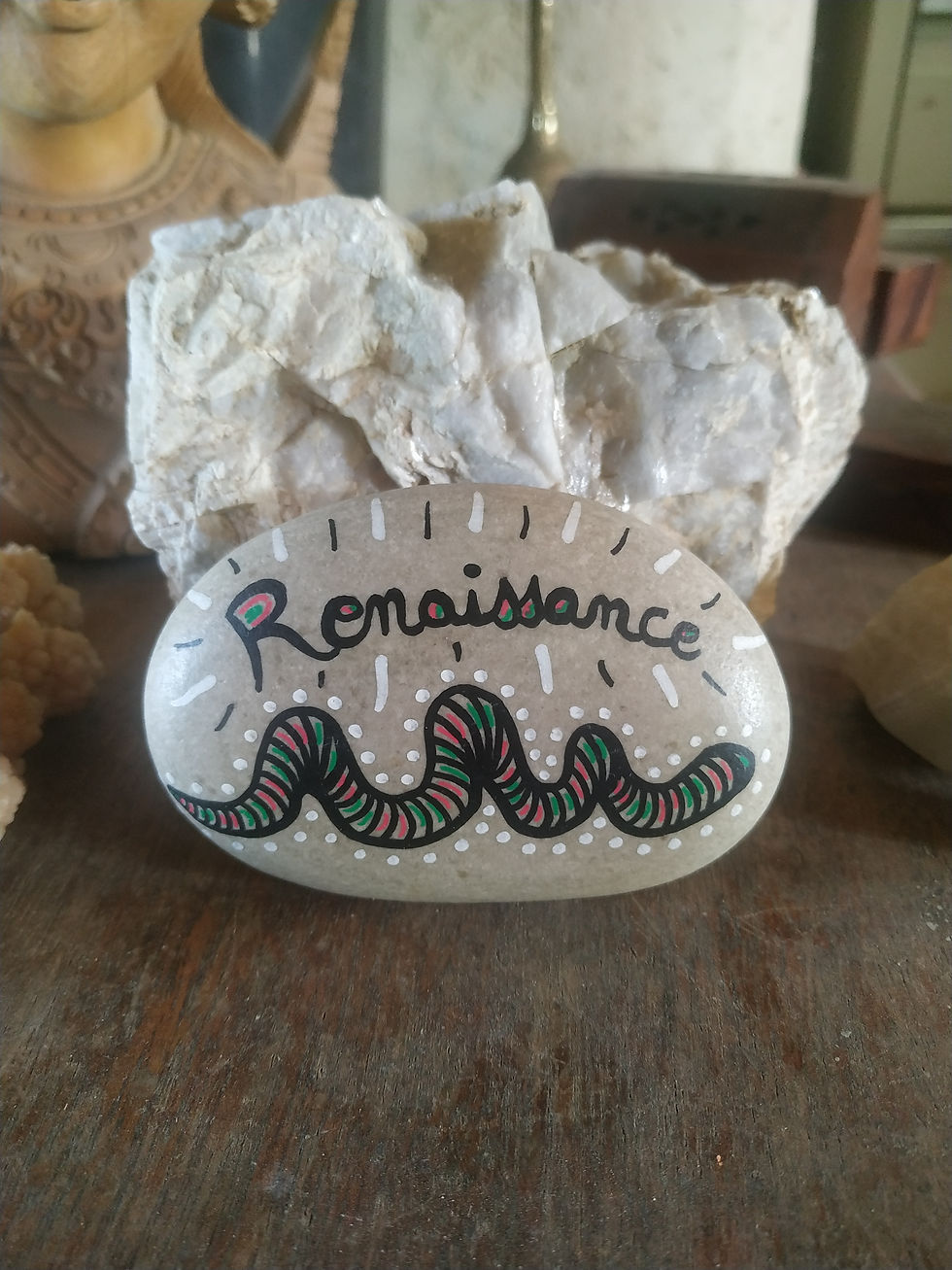 animal totem ver de terre art spirituel par Oréalys Révayia