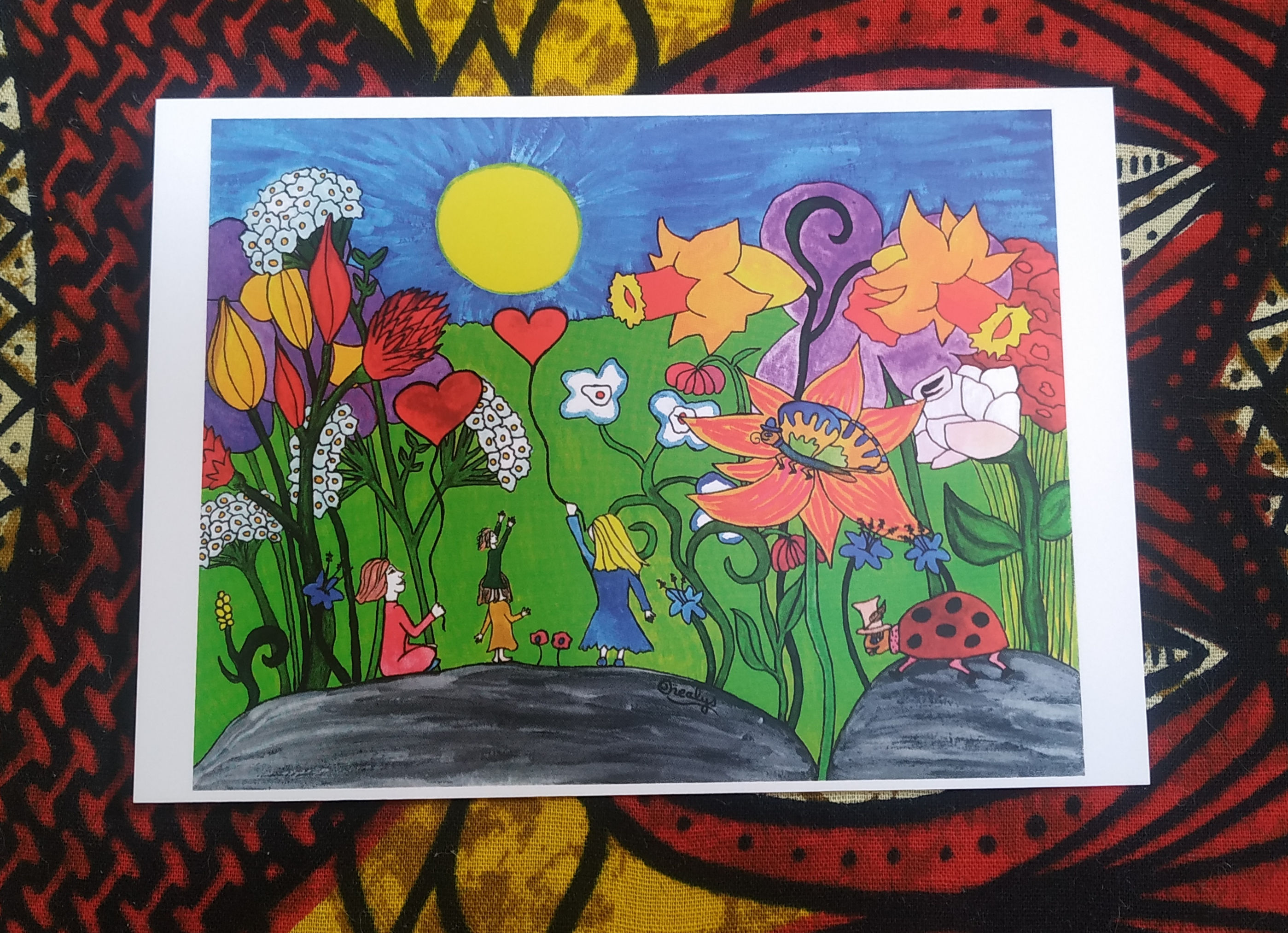 Les petits amis - carte postale spirituelle vibratoire 