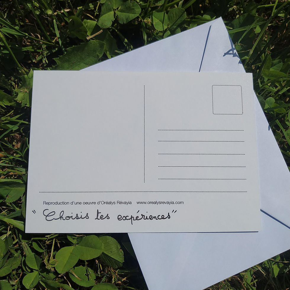 Miniature : Choisis tes expériences - carte postale spirituelle vibratoire
