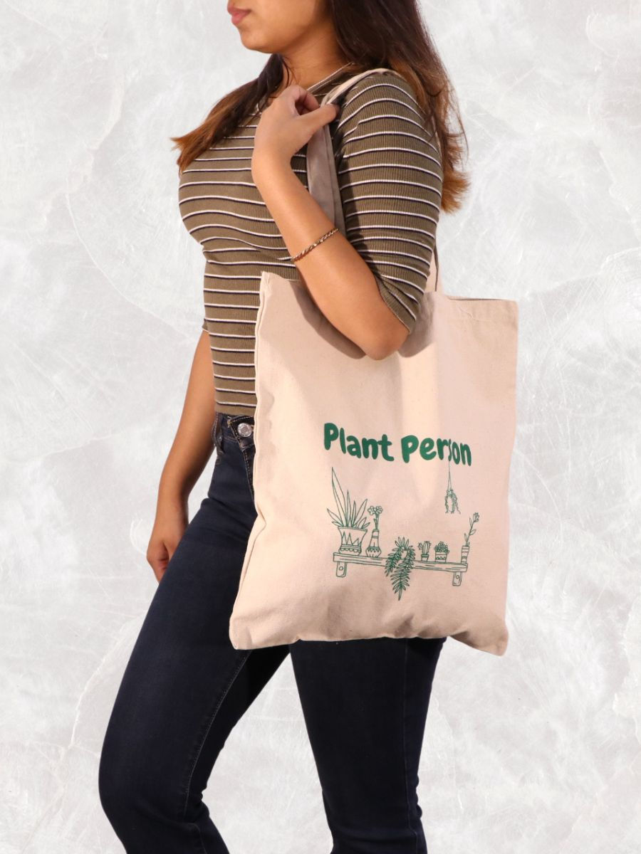 Thumbnail: Plant person - Tote Bag natural