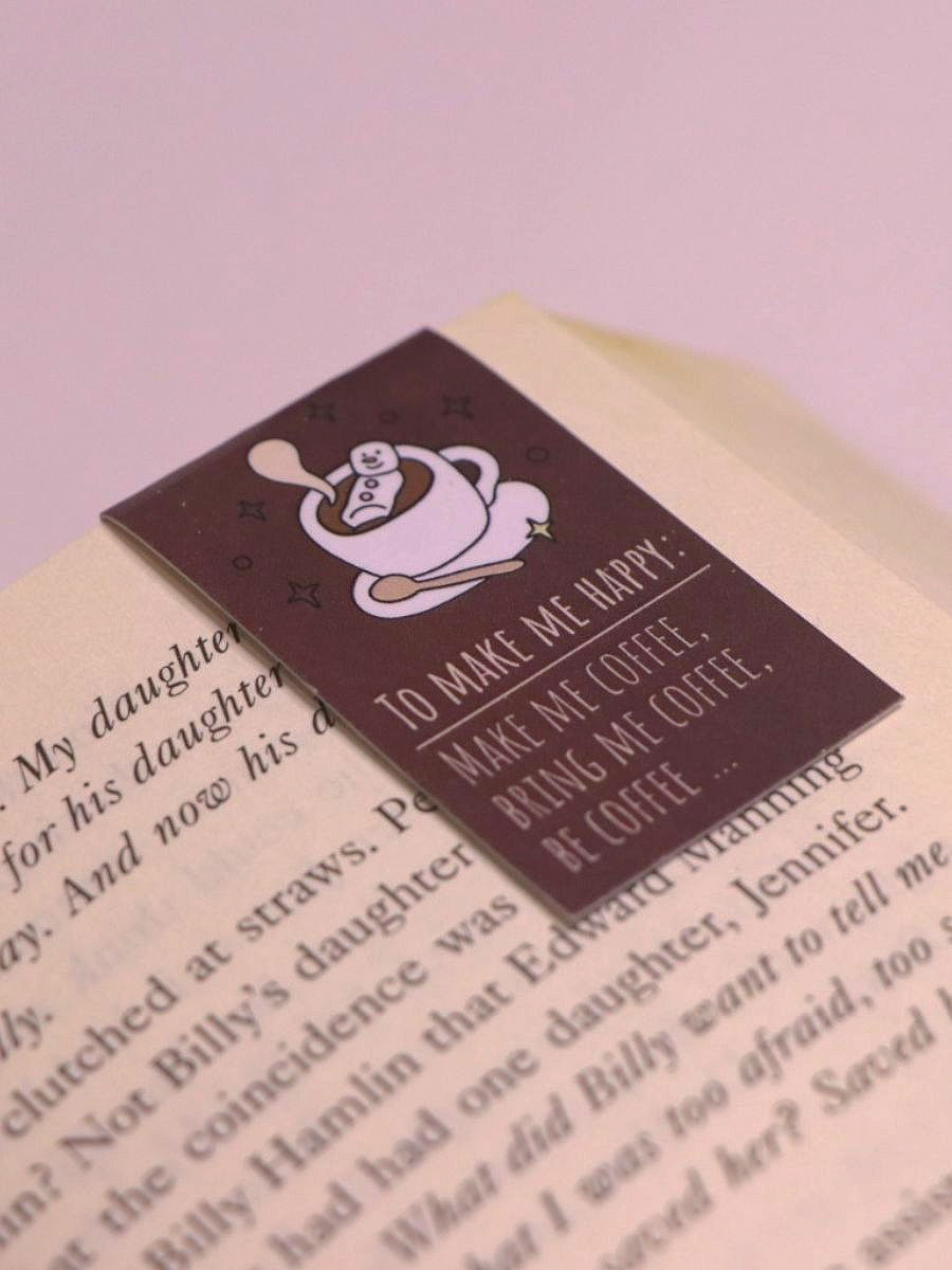 Thumbnail: Coffee Magnetic Bookmarks (set of 2)