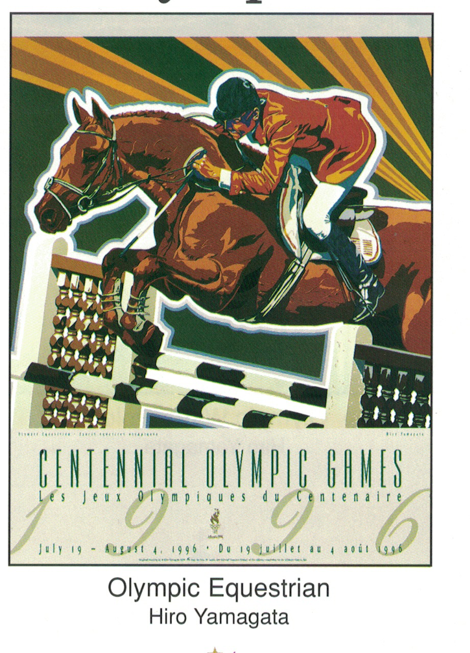 Thumbnail: 1996 Olympic Equestrian Poster by Hiro Yamagata