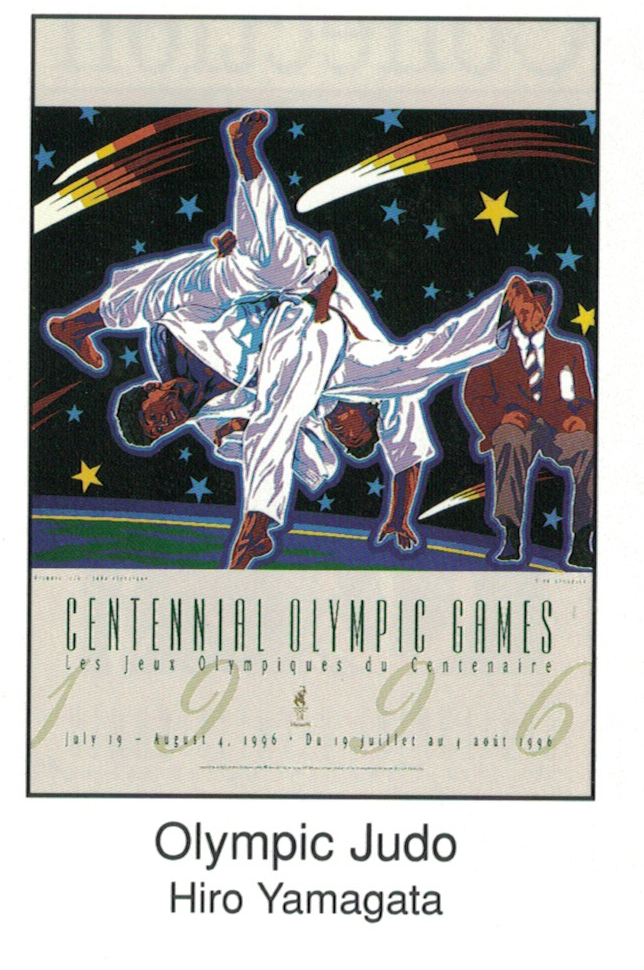 Thumbnail: 1996 Olympic Judo Poster by Hiro Yamagata