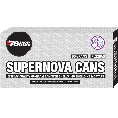 Supernova Shell Supernova Canisters (40 canister shells) | kandkfireworks