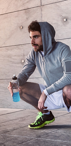 Man Resting After Exercise