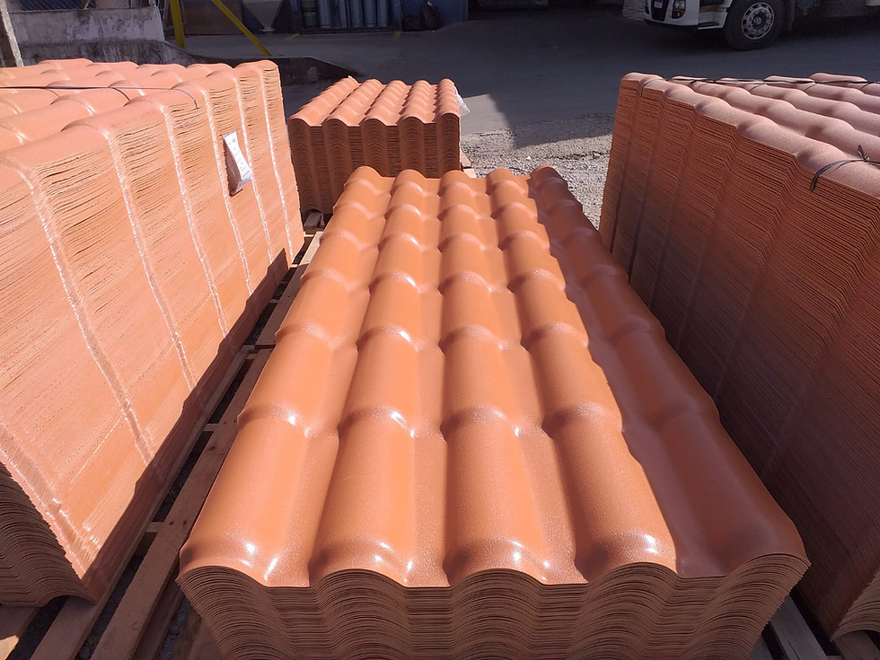 Miniatura: Telha de PVC - 3,28 x 0,86m - Cor Cerâmica