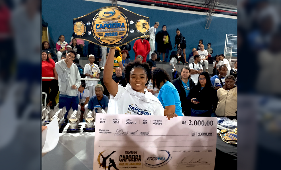 Hellen Bemvindo vence o Troféu de Capoeira do Estado do Rio de Janeiro e mira novos desafios nacionais e internacionais