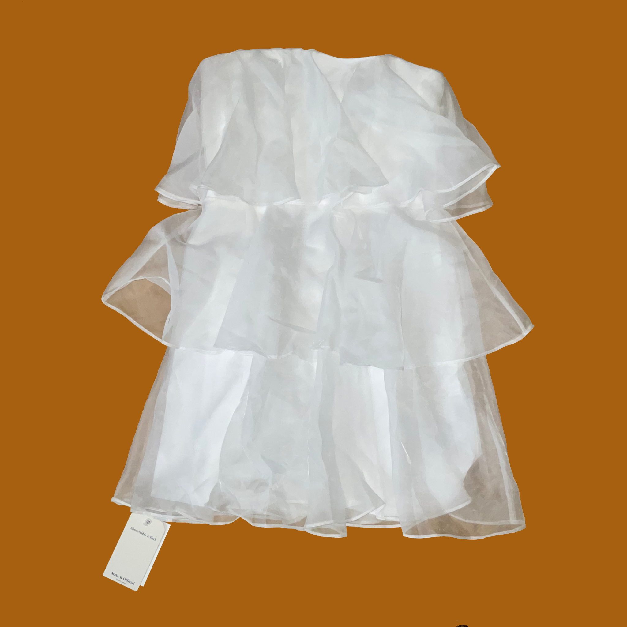 Abercrombie White Ruffle Mini Dress