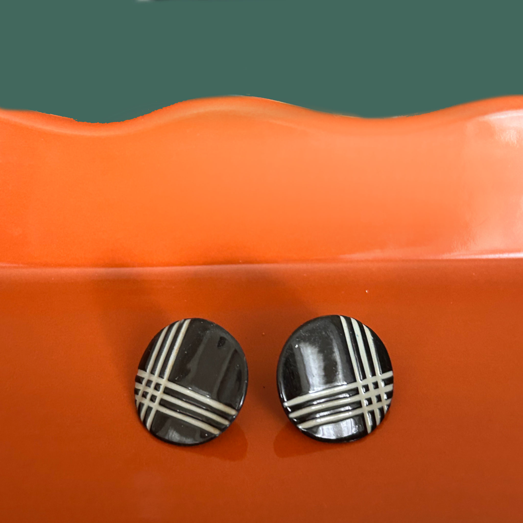 Monochrome Eclipse Earrings