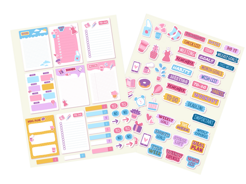 Krafty Too Wordy Note Kit | Sew Krafty Sanaa