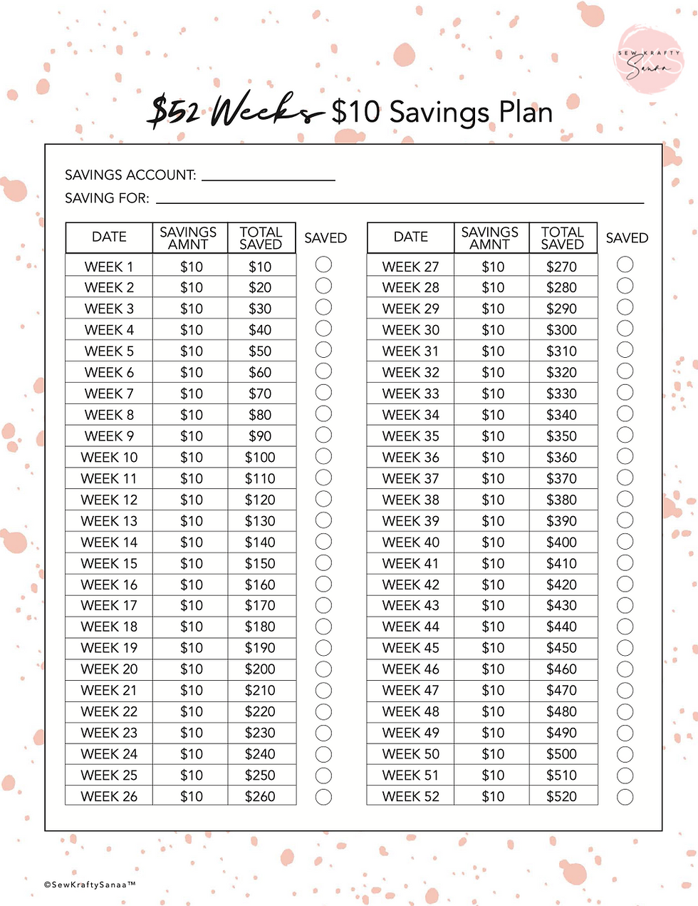 Thumbnail: Payday Budget Book (PRINTED VERSION)