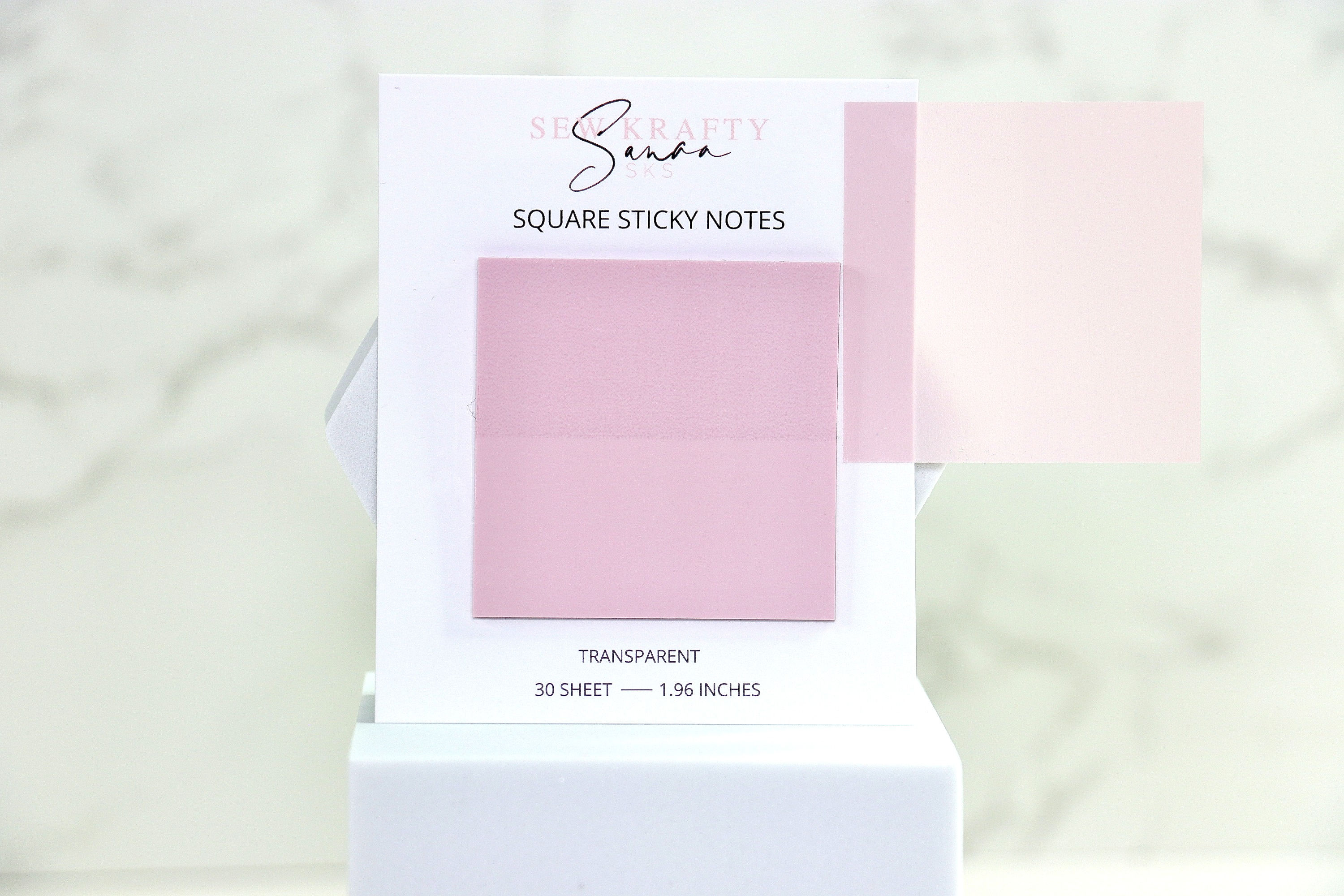 Square Transparent Sticky Note