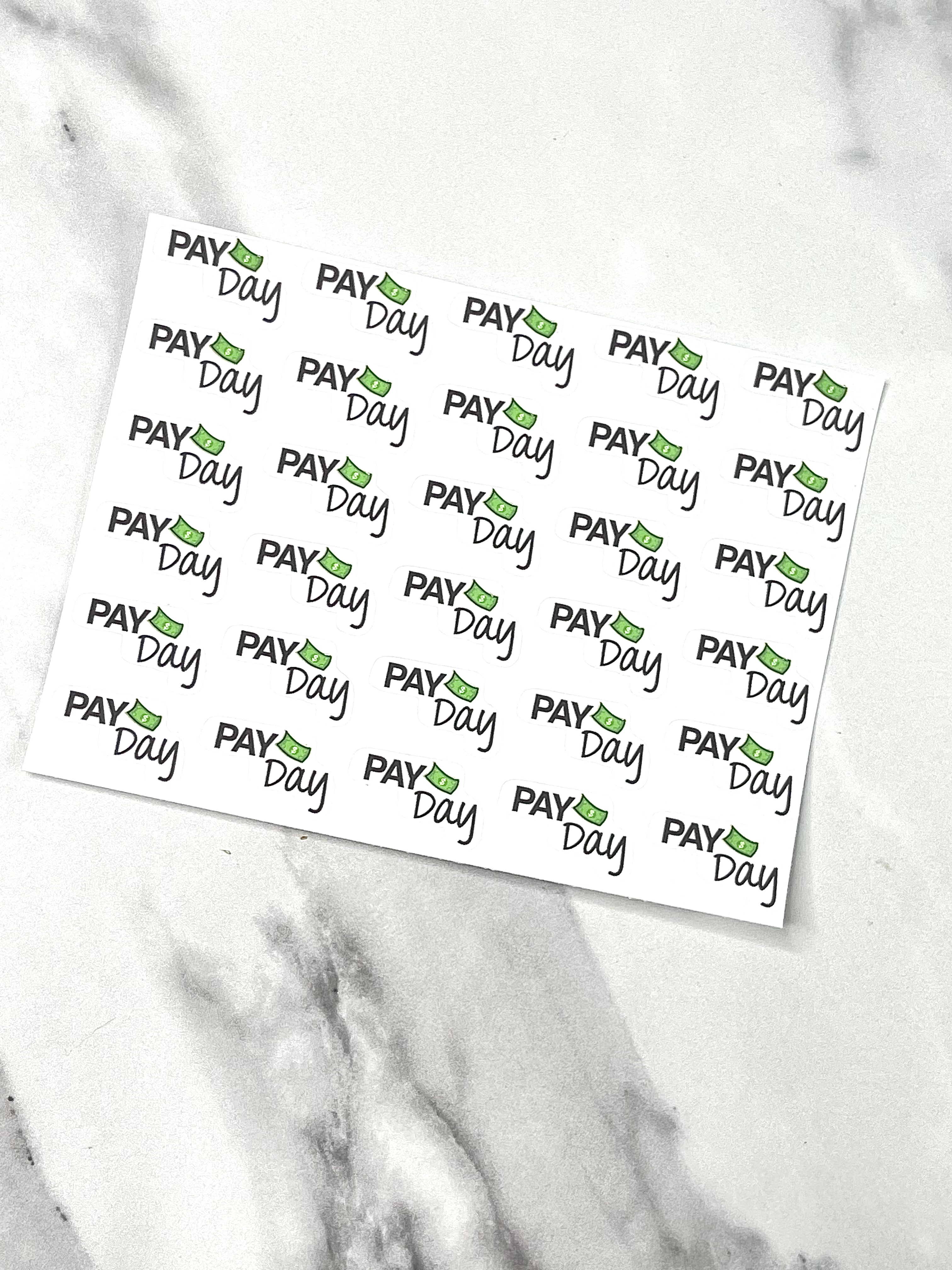 Pay Day w/ Icon - Script Functional Planner Stickers