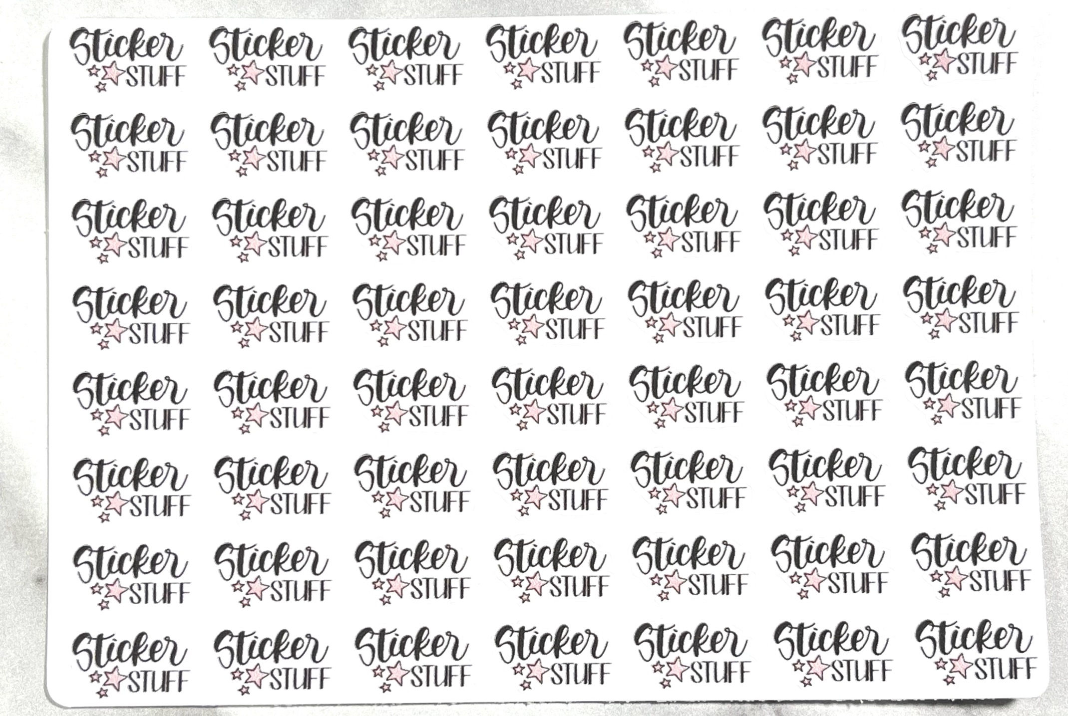 Sticker Stuff w/ Icon - Script Functional Planner Stickers