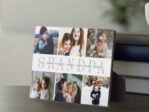 Review Custom Grandpa Grandchildren Photo Collage Plaque