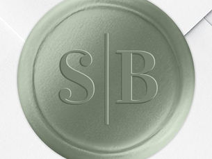 Top 5! Light Leaf Green Wax Seal Wedding Monogram Sticker