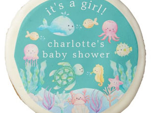 Best Deals! Under The Sea Adventure Baby Shower Sugar Cookie