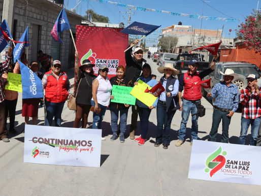 Fracciones de Lourdes recibe autoridades para iniciar obras