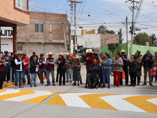 Entregan obra de pavimentación del camino salida a Morisquillas en Doctor Mora