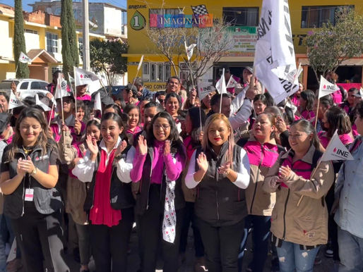 Dan banderazo de salida a supervisores y capacitadores electorales para el Proceso Electoral Federal 2023-2024.