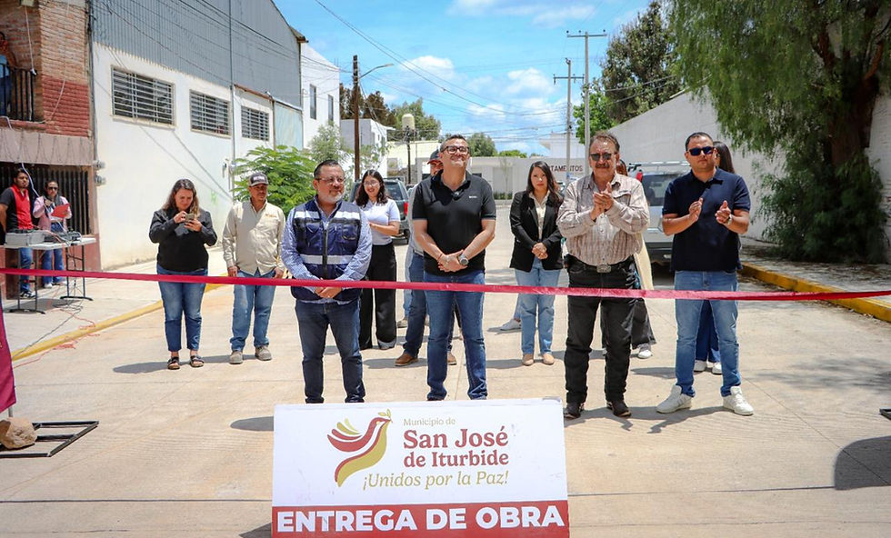 Municipio de San José de Iturbide entrega pavimentación de la calle Lateral Moctezuma 1a etapa