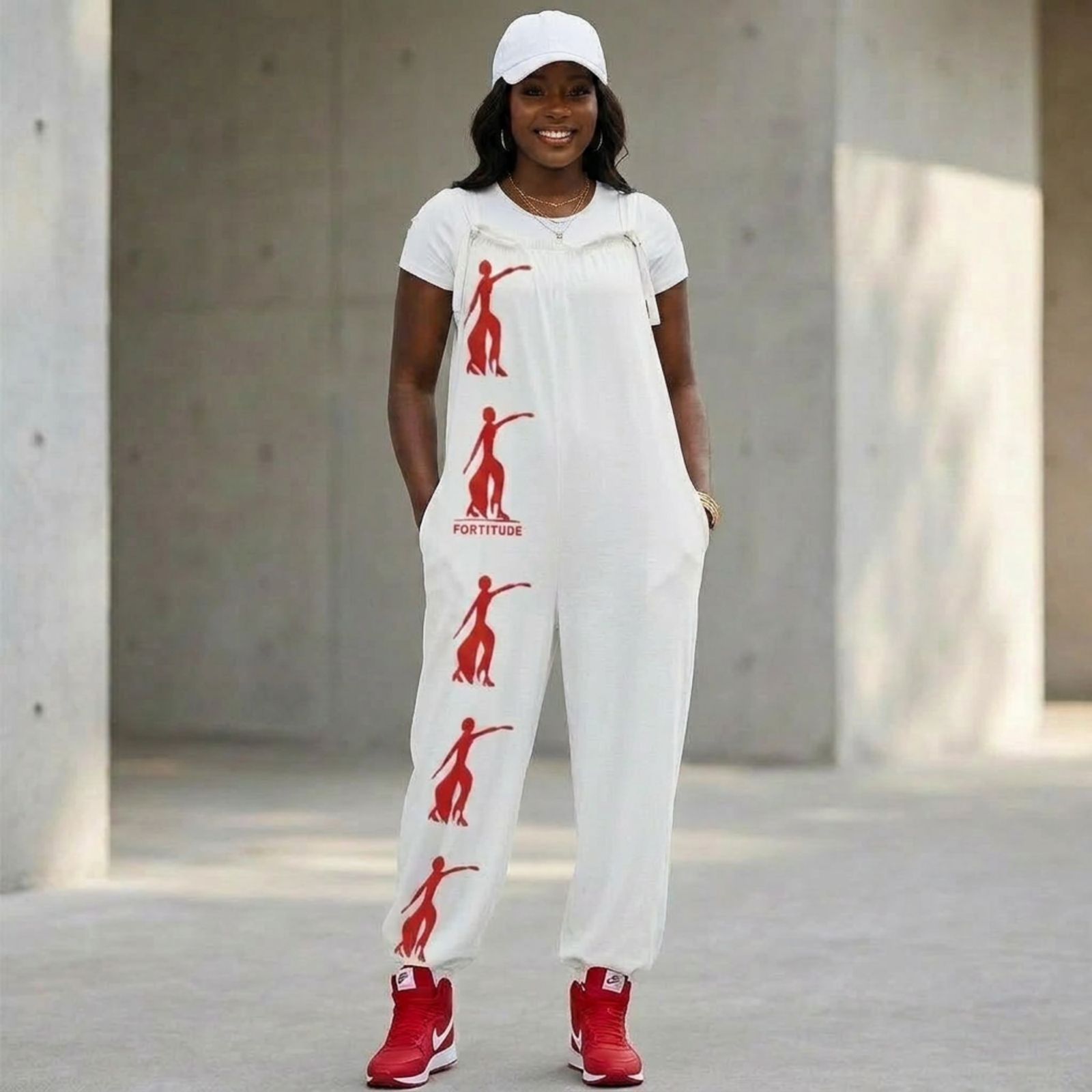 Fortitude Baggy Jumpsuit in White