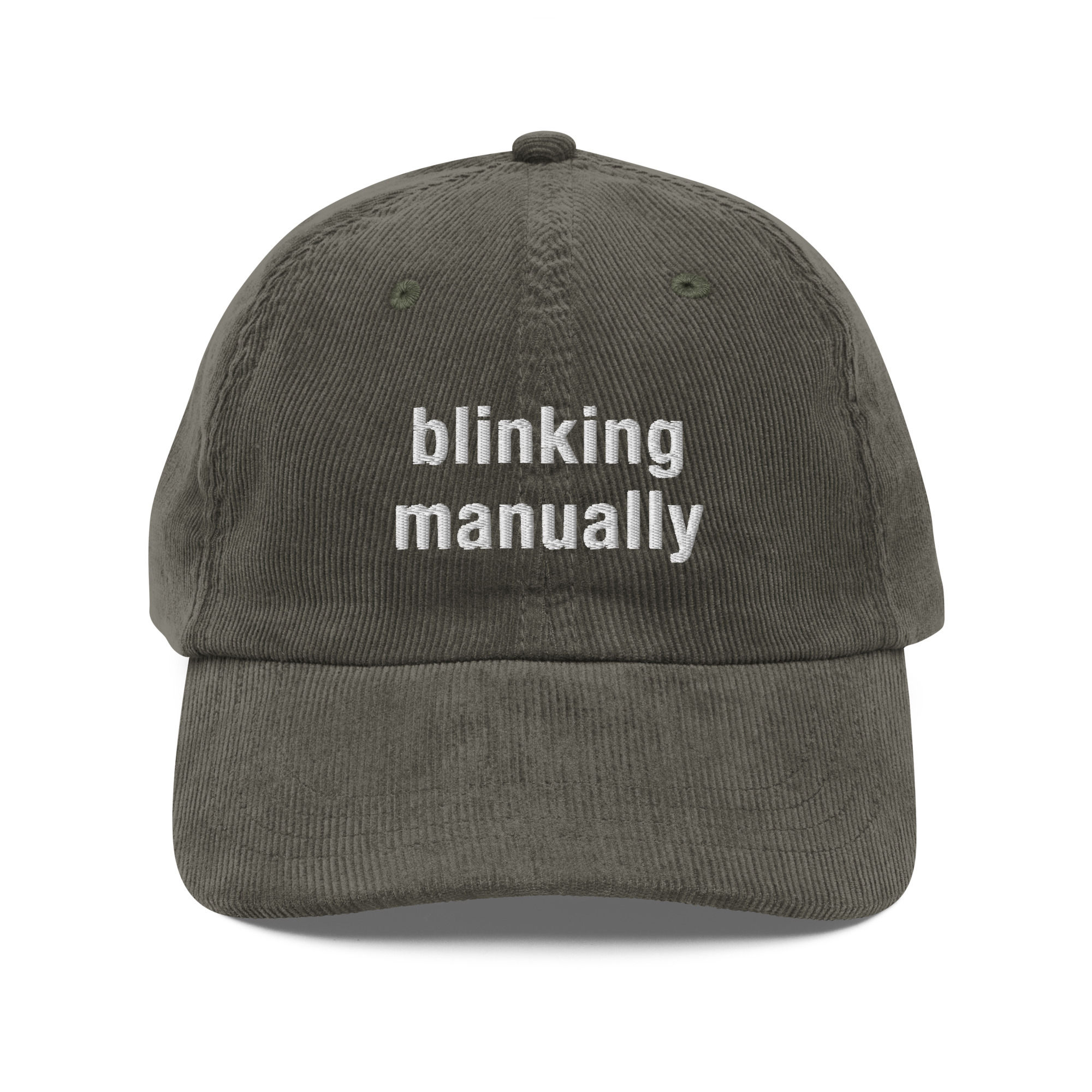 blinking manually cap