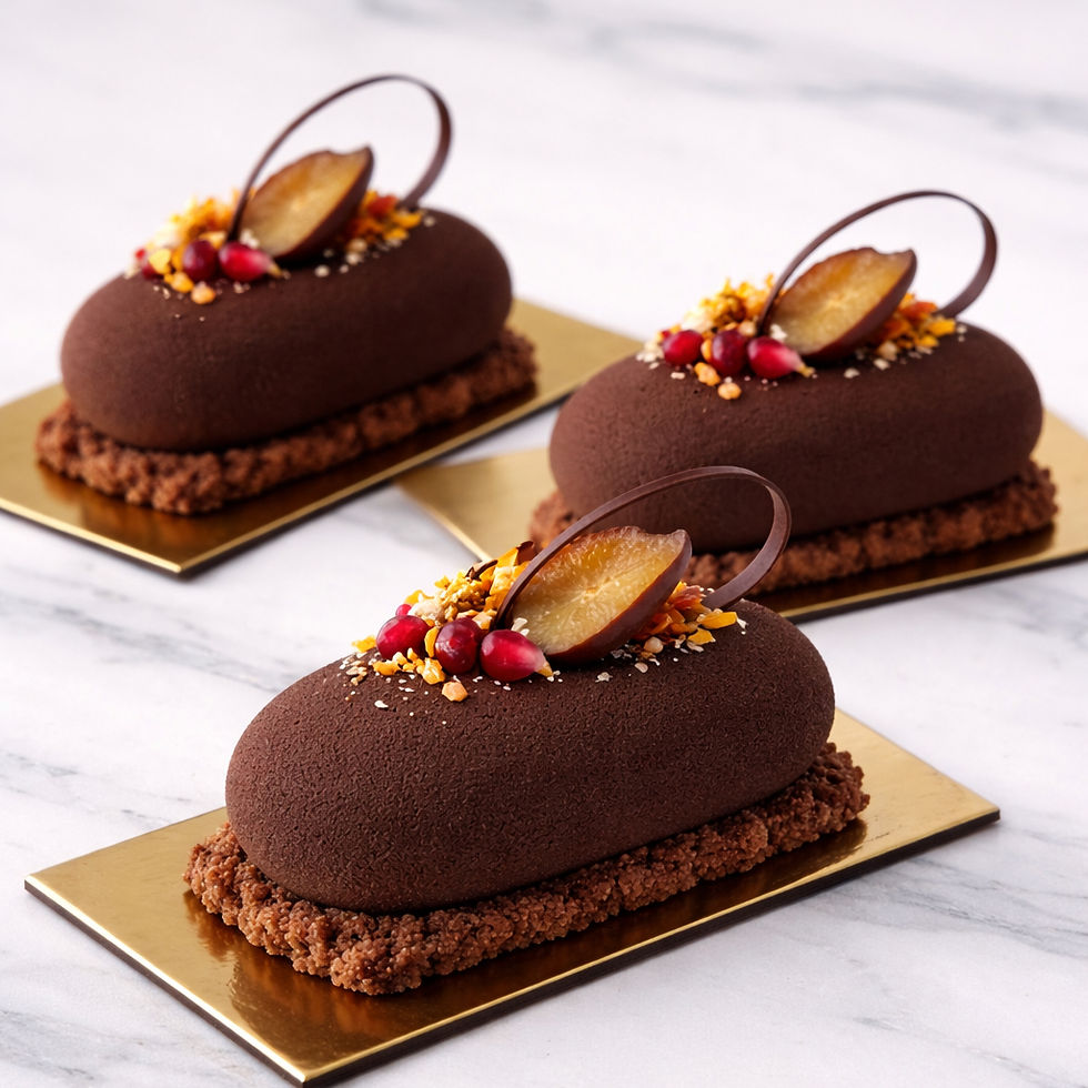 Date Caramel Mousse Cake