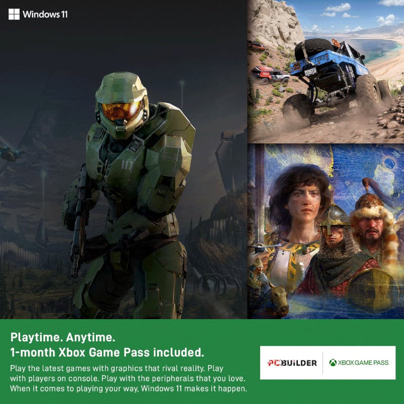 Thumbnail: PCBuilder AMD Ryzen 5 5500 SCOUT Windows 11 Gaming PC