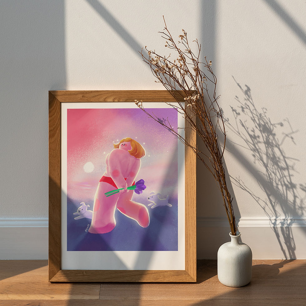 Thumbnail: Doooogs | A3 Poster - [ Walking by the seaside ]