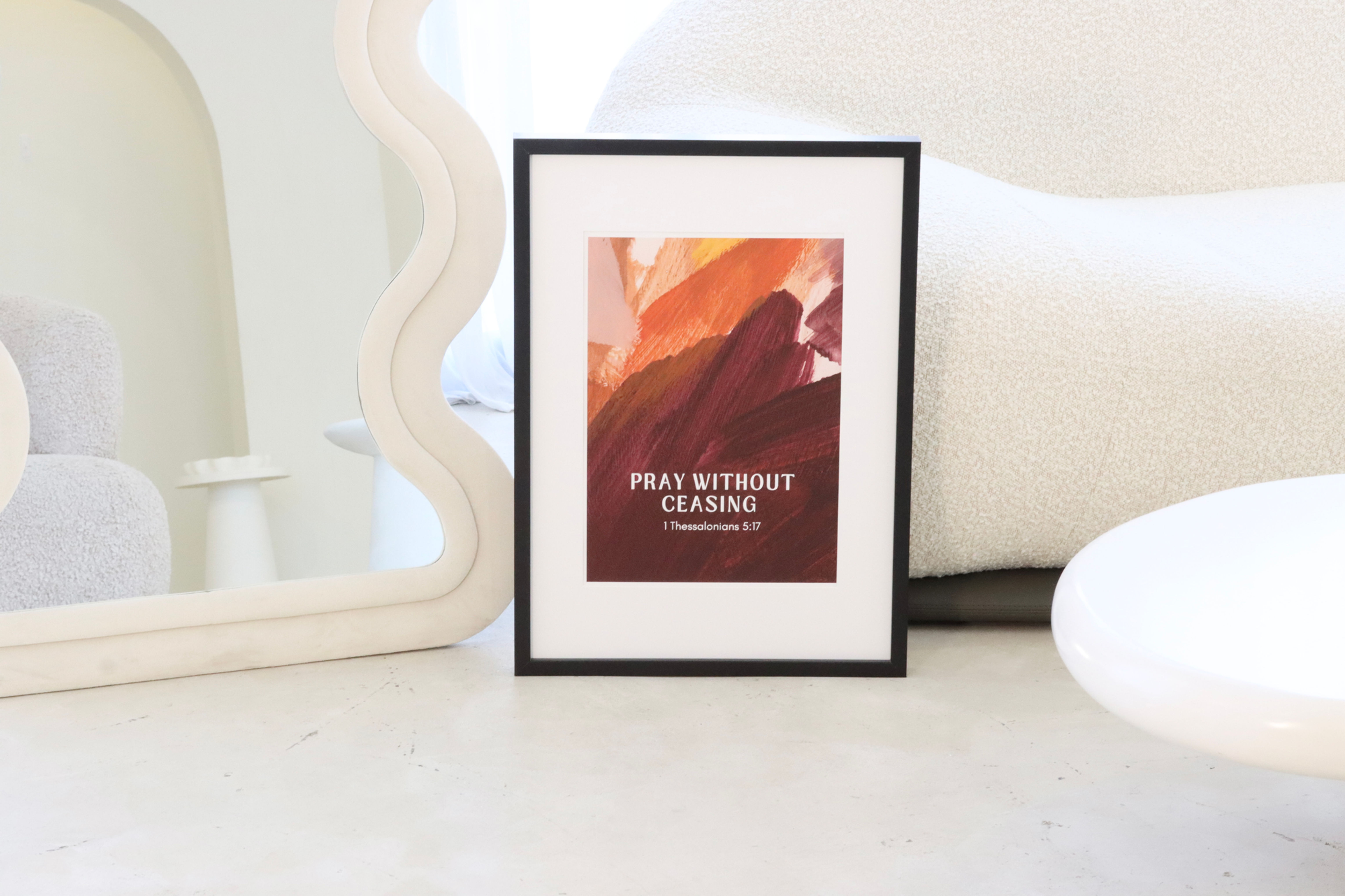 ‘Pray Without Ceasing' - 1 Thessalonians 5:17 | Biblical wall art